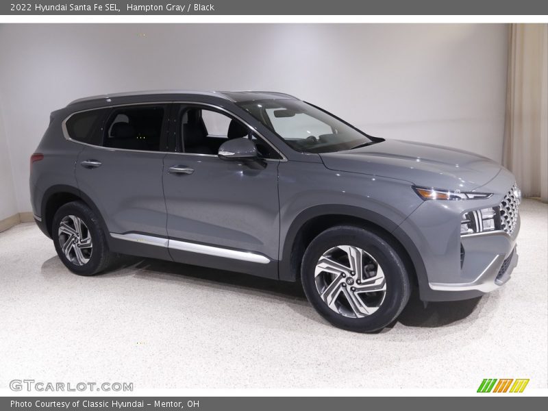 Hampton Gray / Black 2022 Hyundai Santa Fe SEL