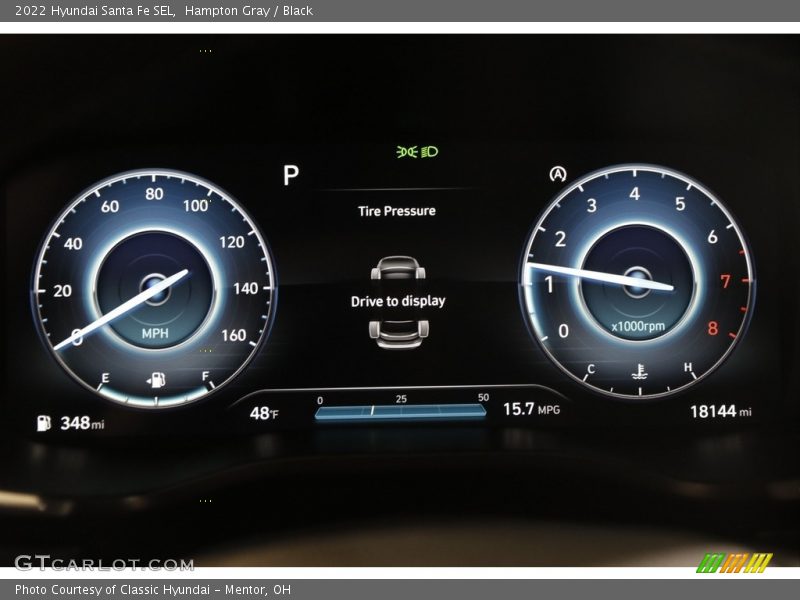 Hampton Gray / Black 2022 Hyundai Santa Fe SEL