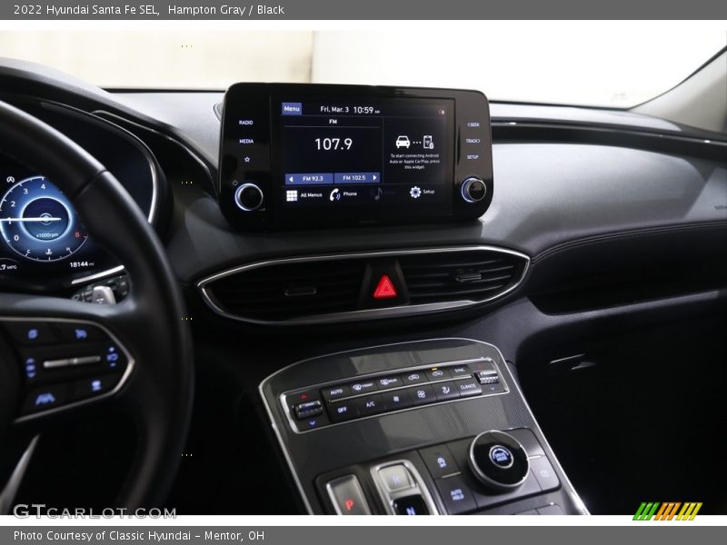 Hampton Gray / Black 2022 Hyundai Santa Fe SEL