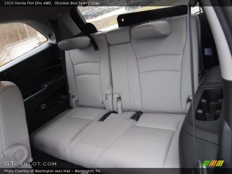Obsidian Blue Pearl / Gray 2020 Honda Pilot Elite AWD