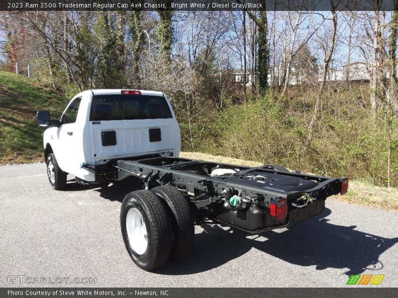 Bright White / Diesel Gray/Black 2023 Ram 3500 Tradesman Regular Cab 4x4 Chassis