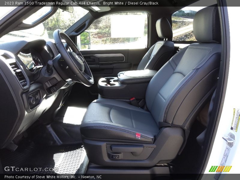 Bright White / Diesel Gray/Black 2023 Ram 3500 Tradesman Regular Cab 4x4 Chassis