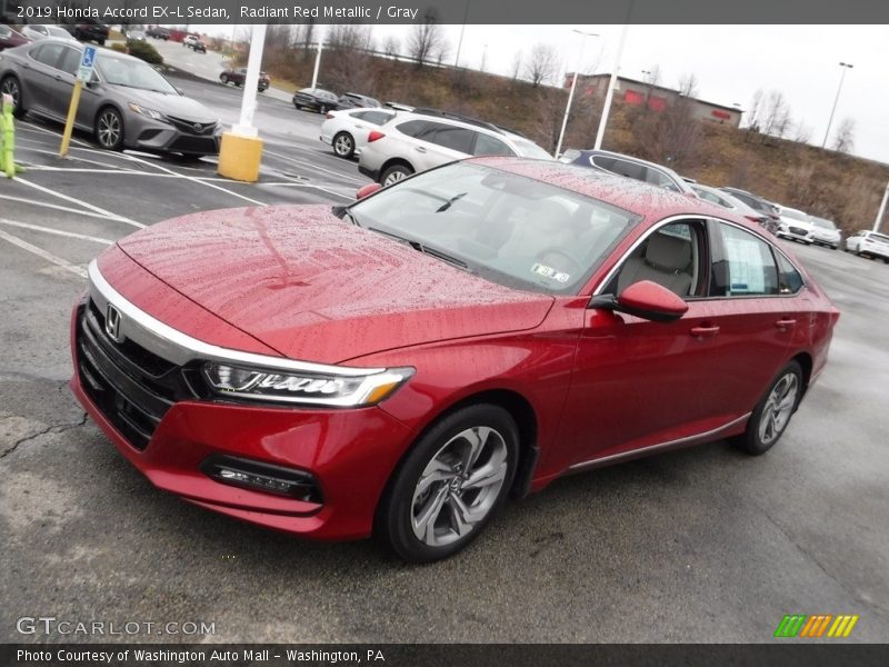 Radiant Red Metallic / Gray 2019 Honda Accord EX-L Sedan