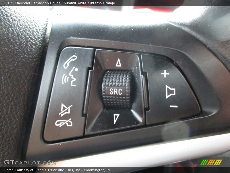 Summit White / Inferno Orange 2015 Chevrolet Camaro SS Coupe