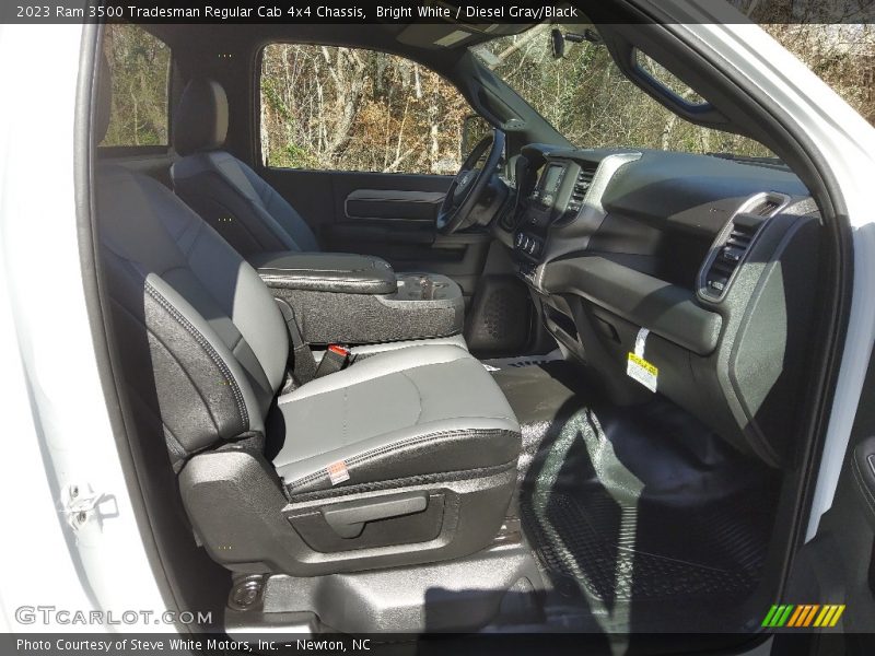 Bright White / Diesel Gray/Black 2023 Ram 3500 Tradesman Regular Cab 4x4 Chassis