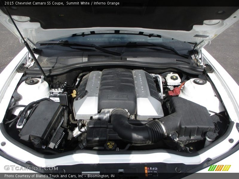 Summit White / Inferno Orange 2015 Chevrolet Camaro SS Coupe