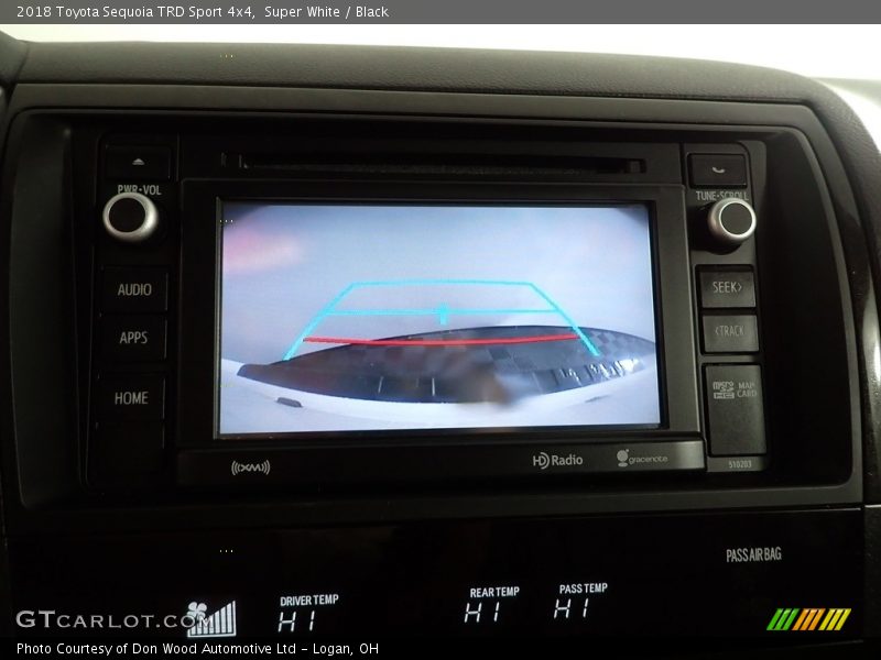 Super White / Black 2018 Toyota Sequoia TRD Sport 4x4