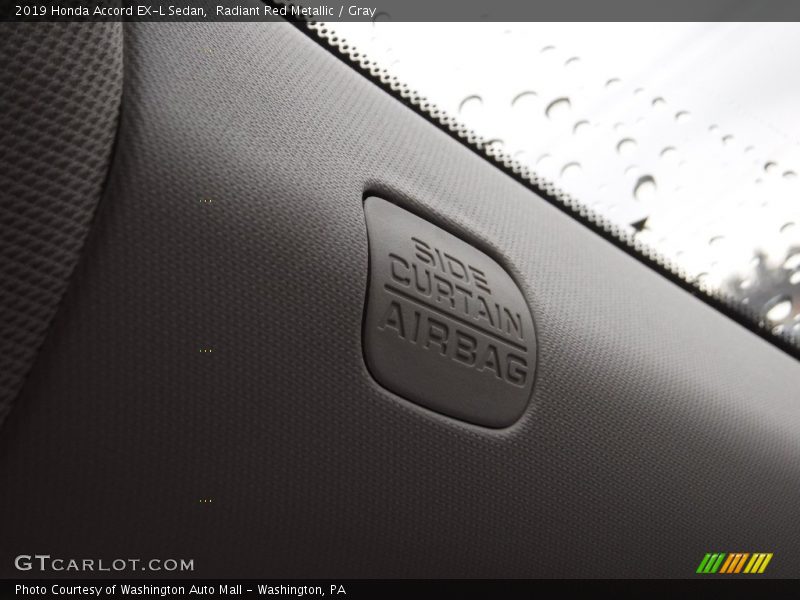 Radiant Red Metallic / Gray 2019 Honda Accord EX-L Sedan