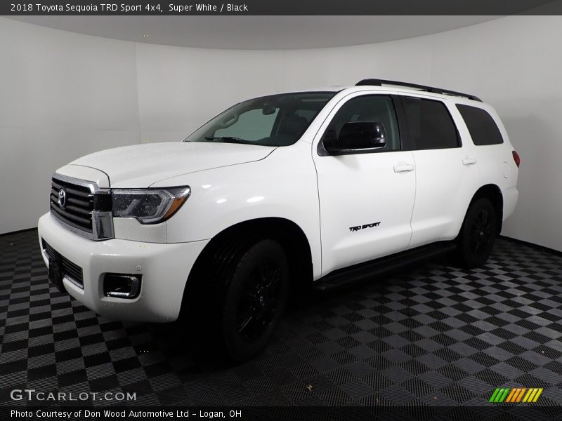 Super White / Black 2018 Toyota Sequoia TRD Sport 4x4