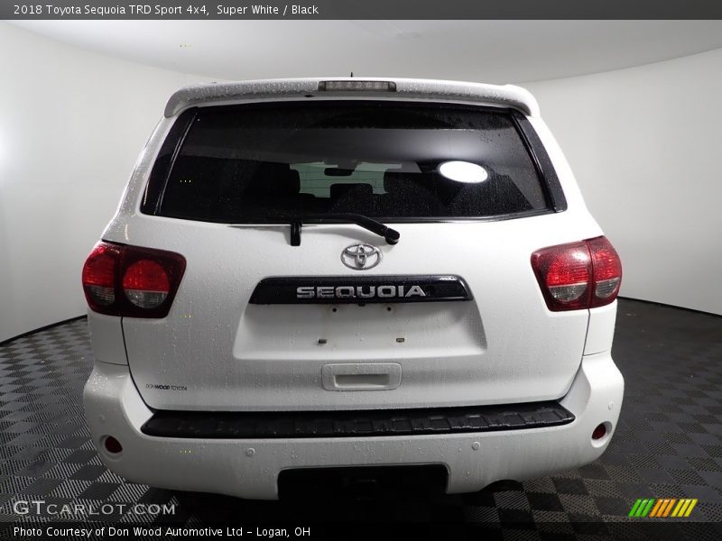 Super White / Black 2018 Toyota Sequoia TRD Sport 4x4