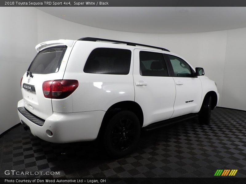 Super White / Black 2018 Toyota Sequoia TRD Sport 4x4