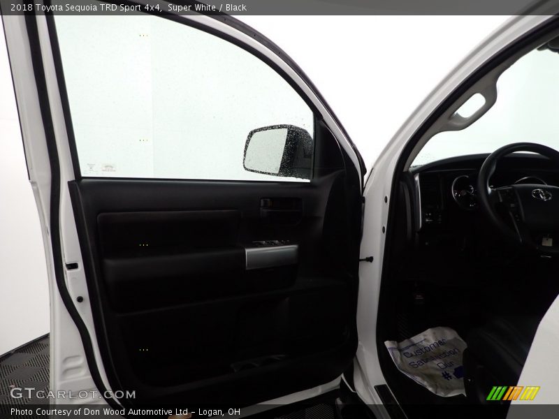 Super White / Black 2018 Toyota Sequoia TRD Sport 4x4