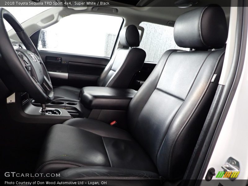 Super White / Black 2018 Toyota Sequoia TRD Sport 4x4