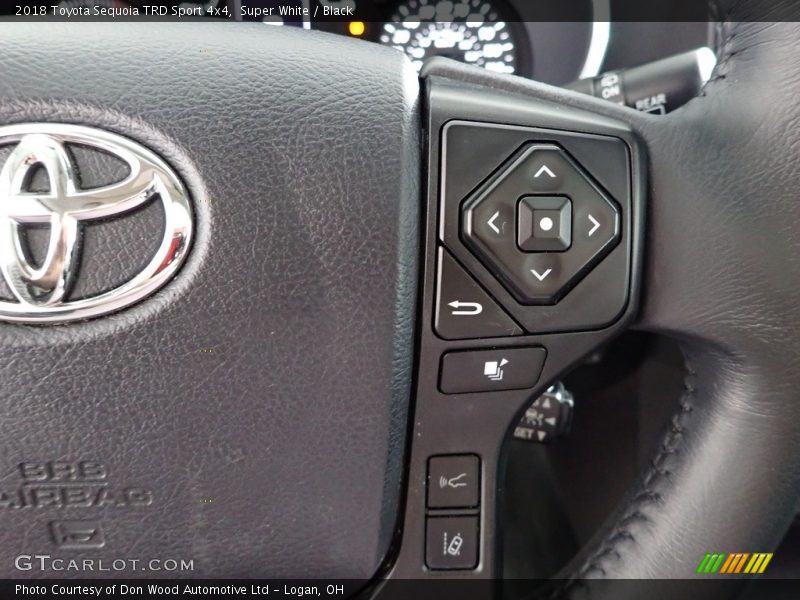 Super White / Black 2018 Toyota Sequoia TRD Sport 4x4