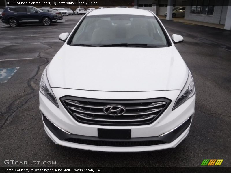 Quartz White Pearl / Beige 2016 Hyundai Sonata Sport
