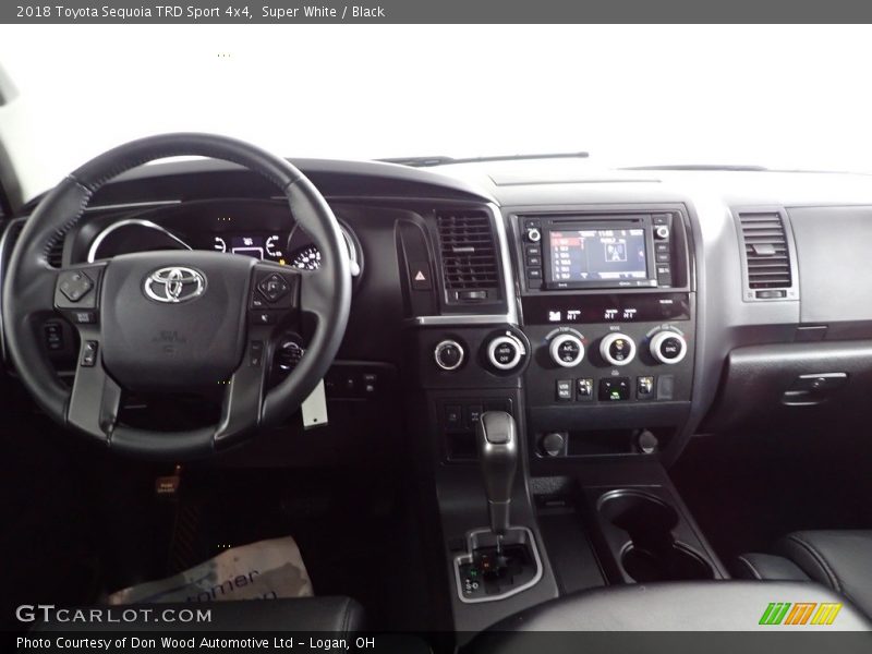 Super White / Black 2018 Toyota Sequoia TRD Sport 4x4
