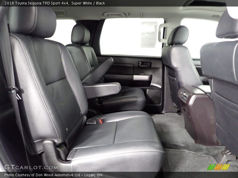 Super White / Black 2018 Toyota Sequoia TRD Sport 4x4