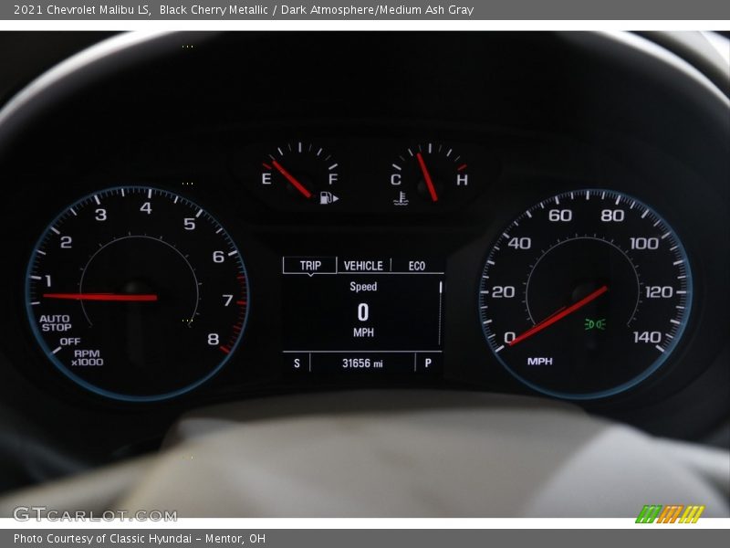 Black Cherry Metallic / Dark Atmosphere/Medium Ash Gray 2021 Chevrolet Malibu LS