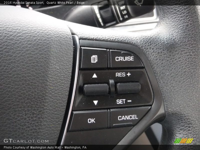 Quartz White Pearl / Beige 2016 Hyundai Sonata Sport