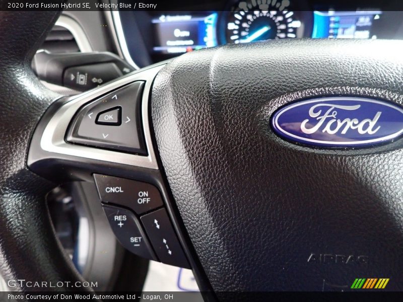 Velocity Blue / Ebony 2020 Ford Fusion Hybrid SE