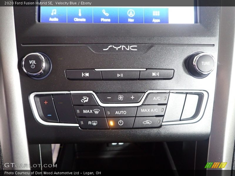 Velocity Blue / Ebony 2020 Ford Fusion Hybrid SE