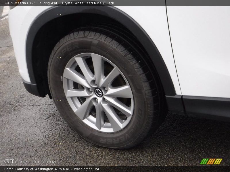 Crystal White Pearl Mica / Black 2015 Mazda CX-5 Touring AWD