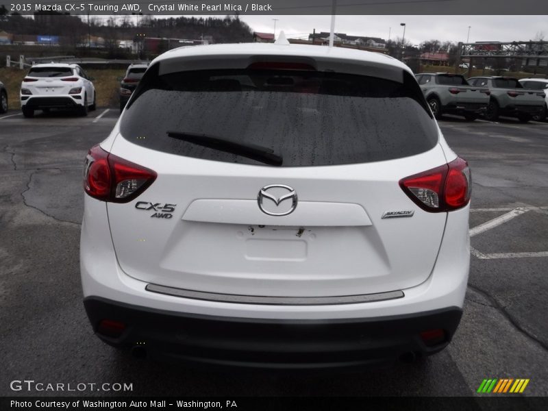 Crystal White Pearl Mica / Black 2015 Mazda CX-5 Touring AWD