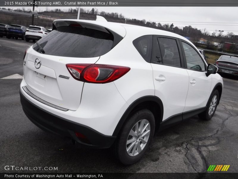 Crystal White Pearl Mica / Black 2015 Mazda CX-5 Touring AWD