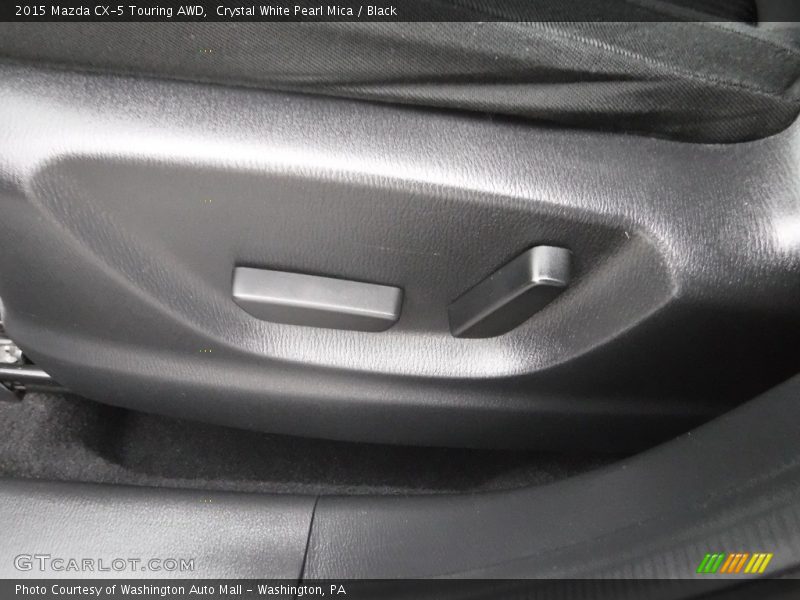 Crystal White Pearl Mica / Black 2015 Mazda CX-5 Touring AWD