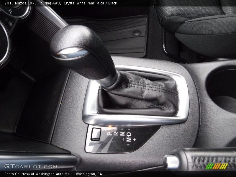 Crystal White Pearl Mica / Black 2015 Mazda CX-5 Touring AWD
