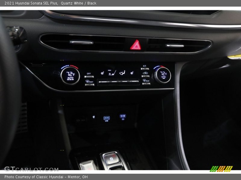 Quartz White / Black 2021 Hyundai Sonata SEL Plus