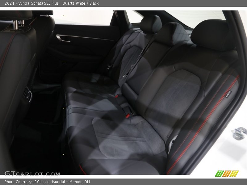 Quartz White / Black 2021 Hyundai Sonata SEL Plus