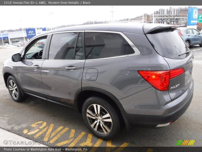 Modern Steel Metallic / Black 2016 Honda Pilot EX-L AWD