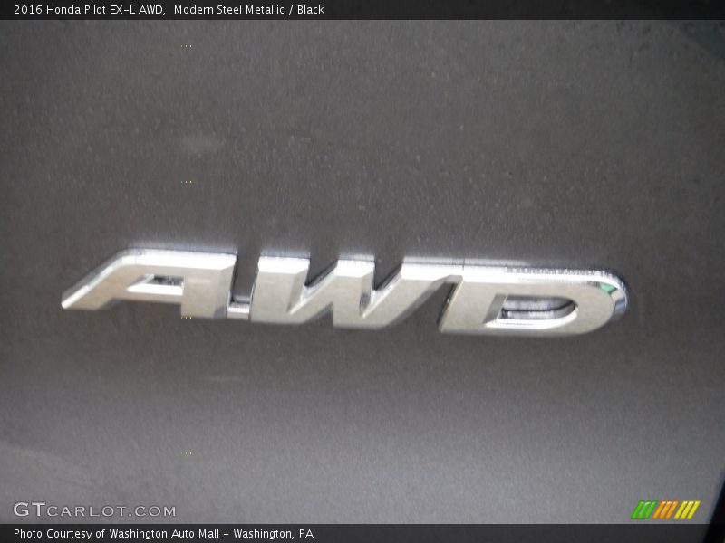 Modern Steel Metallic / Black 2016 Honda Pilot EX-L AWD