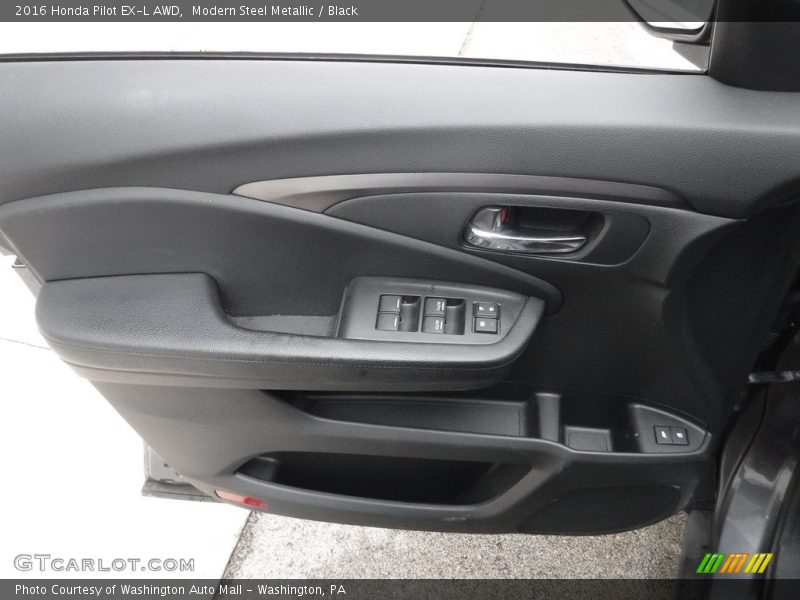 Modern Steel Metallic / Black 2016 Honda Pilot EX-L AWD