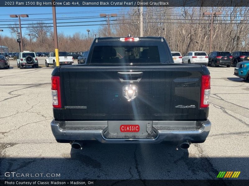 Diamond Black Crystal Pearl / Diesel Gray/Black 2023 Ram 1500 Big Horn Crew Cab 4x4