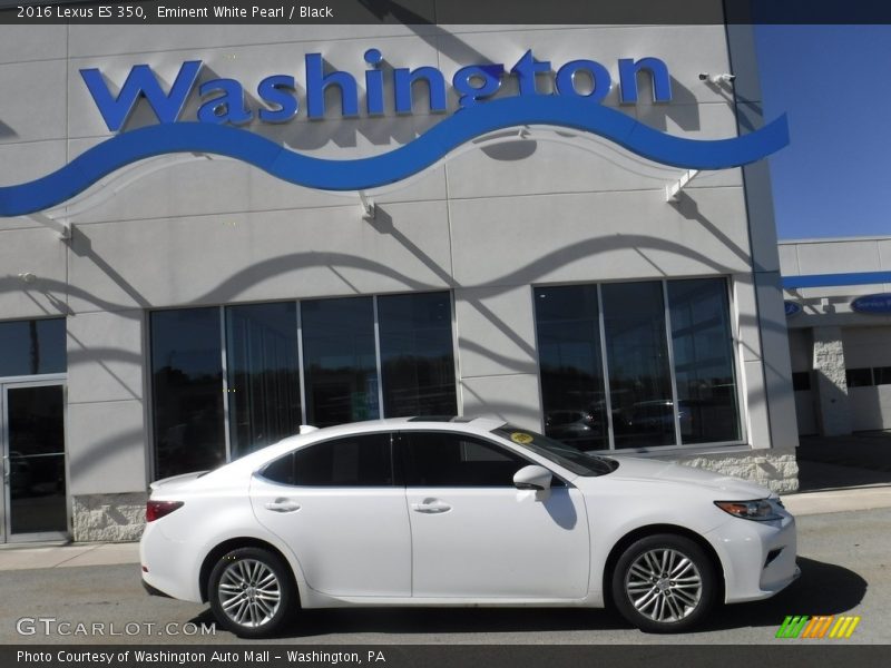Eminent White Pearl / Black 2016 Lexus ES 350