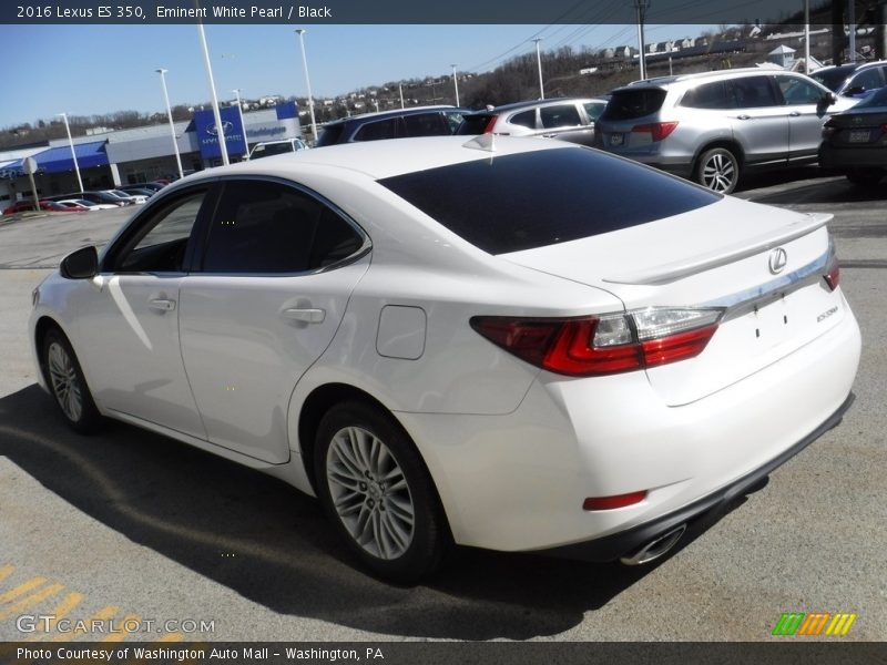 Eminent White Pearl / Black 2016 Lexus ES 350