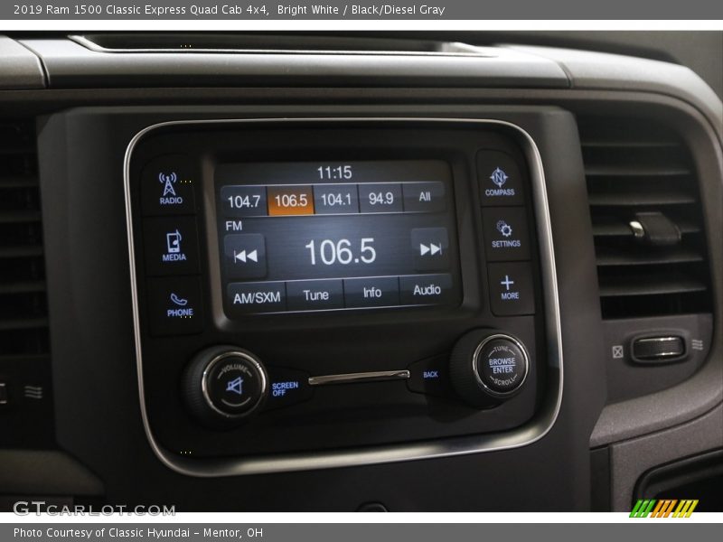 Bright White / Black/Diesel Gray 2019 Ram 1500 Classic Express Quad Cab 4x4
