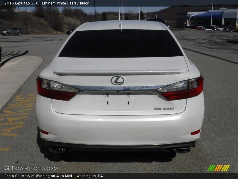 Eminent White Pearl / Black 2016 Lexus ES 350