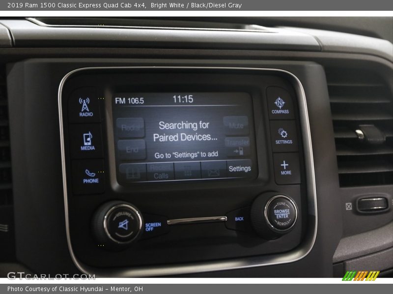 Bright White / Black/Diesel Gray 2019 Ram 1500 Classic Express Quad Cab 4x4
