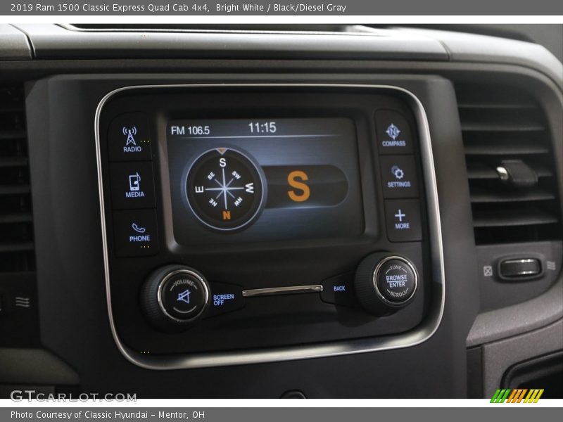 Bright White / Black/Diesel Gray 2019 Ram 1500 Classic Express Quad Cab 4x4