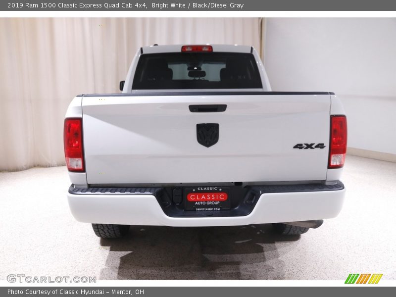 Bright White / Black/Diesel Gray 2019 Ram 1500 Classic Express Quad Cab 4x4