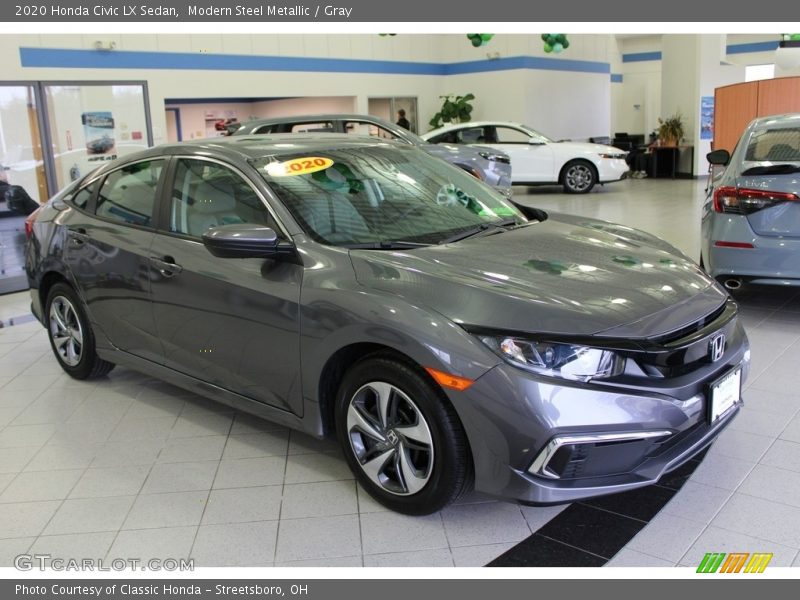 Modern Steel Metallic / Gray 2020 Honda Civic LX Sedan