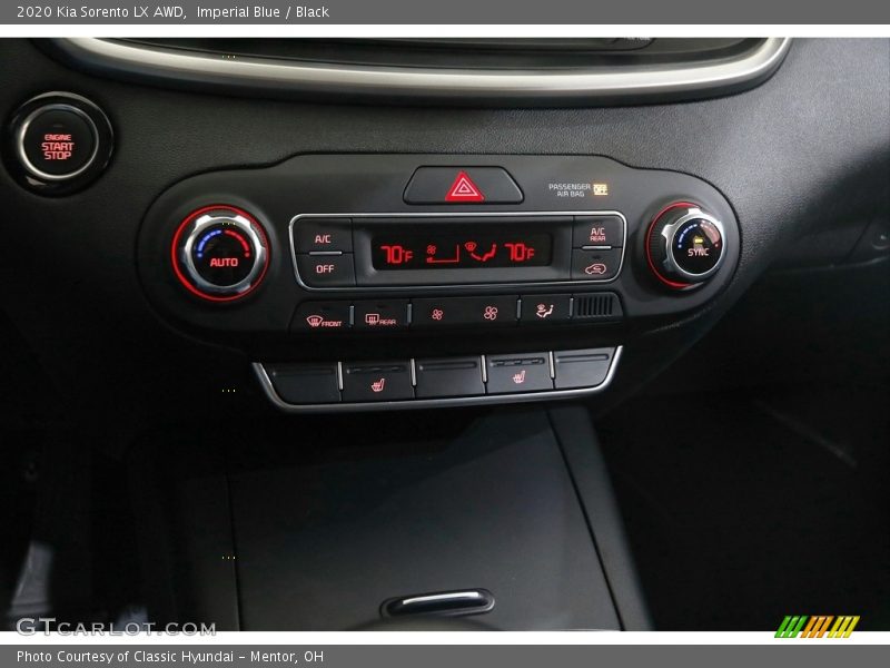 Controls of 2020 Sorento LX AWD