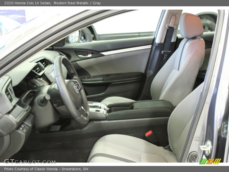 Modern Steel Metallic / Gray 2020 Honda Civic LX Sedan