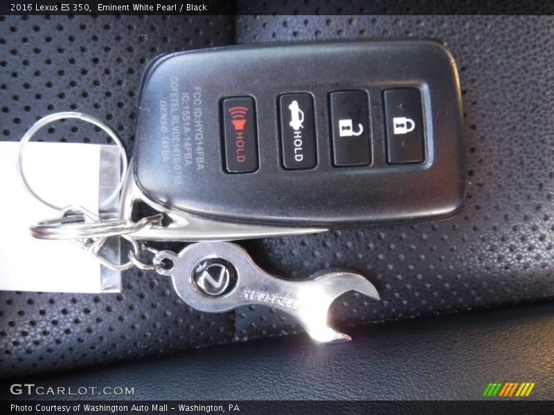 Eminent White Pearl / Black 2016 Lexus ES 350