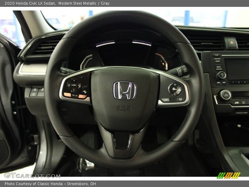Modern Steel Metallic / Gray 2020 Honda Civic LX Sedan
