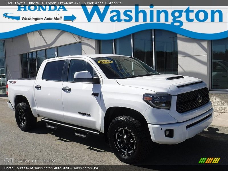 Super White / Graphite 2020 Toyota Tundra TRD Sport CrewMax 4x4