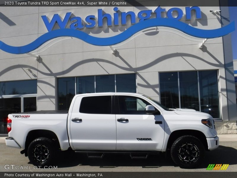 Super White / Graphite 2020 Toyota Tundra TRD Sport CrewMax 4x4